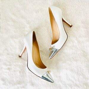 Kate Spade White Leather Pumps